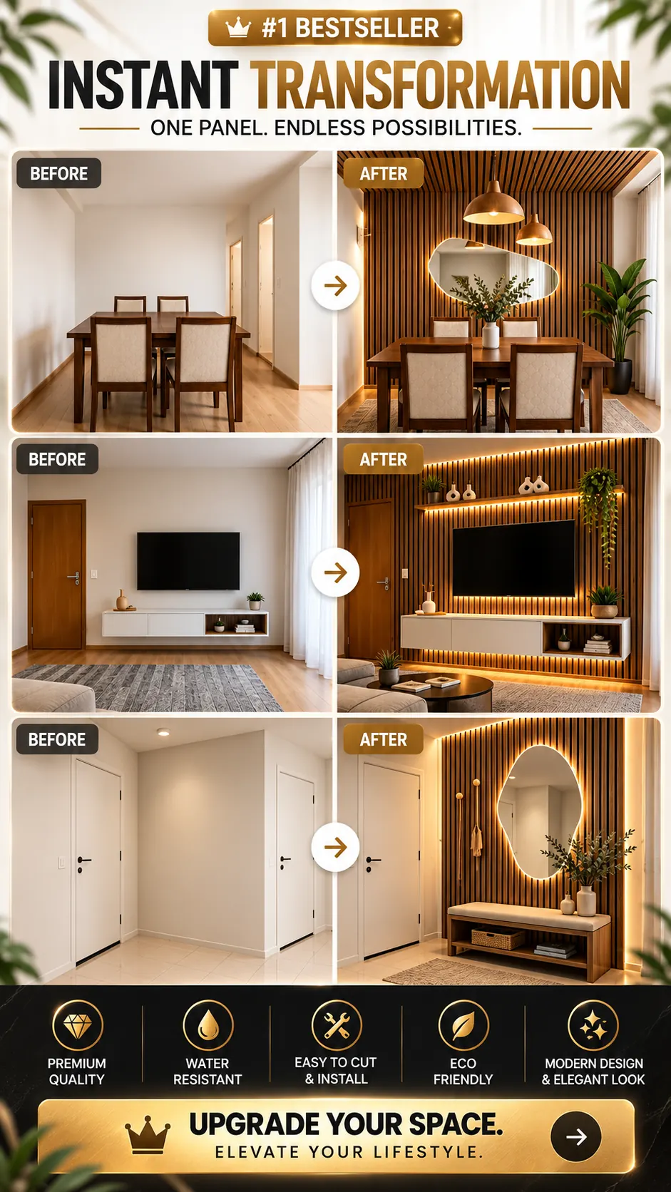 Flexible wood panel material detail