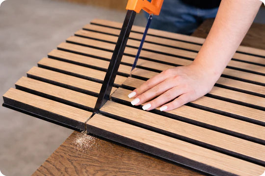 Adjust & Cut wall panel installation step